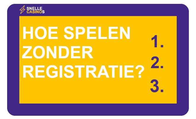 Hoe spelen zonder registratie